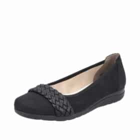 rieker-loafer-dame-sort
