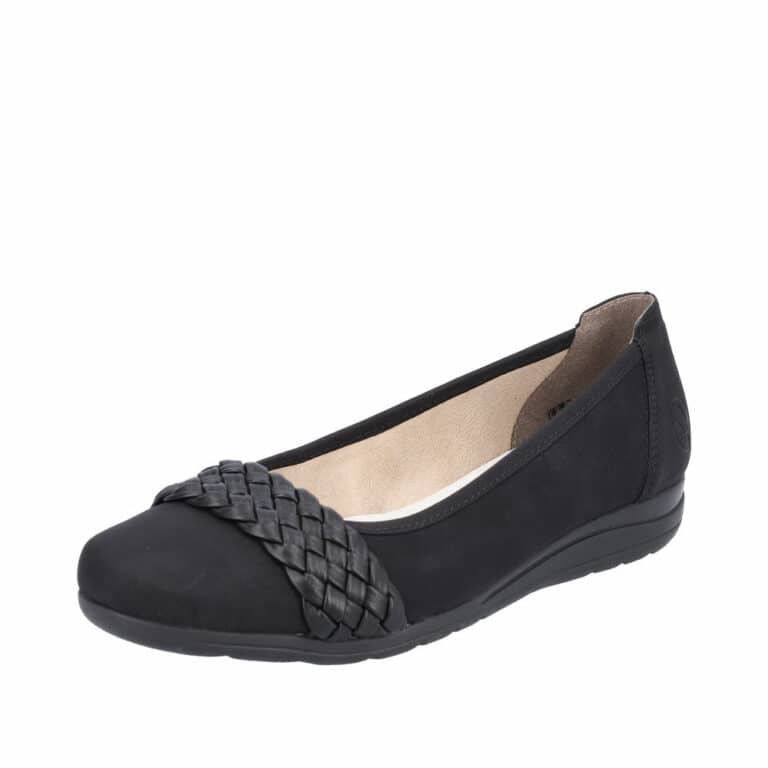 rieker-loafer-dame-sort