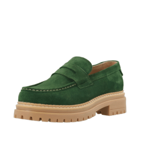 Cashott loafers i grøn til dame 61250004