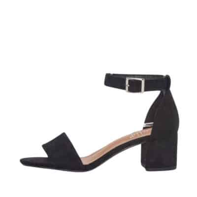 Duffy Rivello Uno sandal i sort til dame. Elegant sandal, med en 5 cm høj og spænde. Model: 97-18551-10.