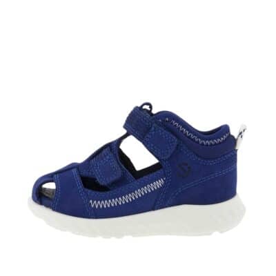 Ecco sandal i blå til børn med velcro 72514160442