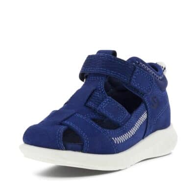 Ecco sandal i blå til børn med velcro 72514160442
