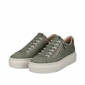 Rieker sneakers i khaki med lynlås M1952-52
