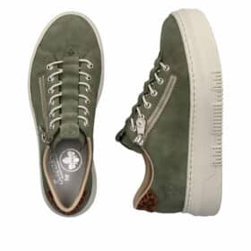 Rieker sneakers i khaki med lynlås M1952-52