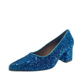 Shoedesign Copenhagen Pumps til Dame i Blå glimmer