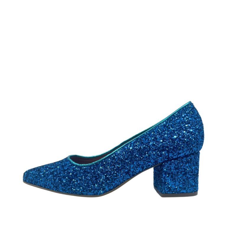 Shoedesign Copenhagen Pumps til Dame i Blå glimmer