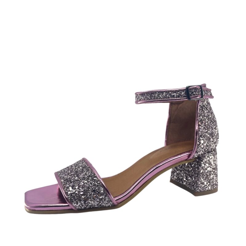 Shoedesign Copenhagen Sandal Dame i Rosa glimmer