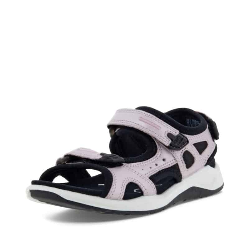 Ecco sandal til børn i lyserød med velcro