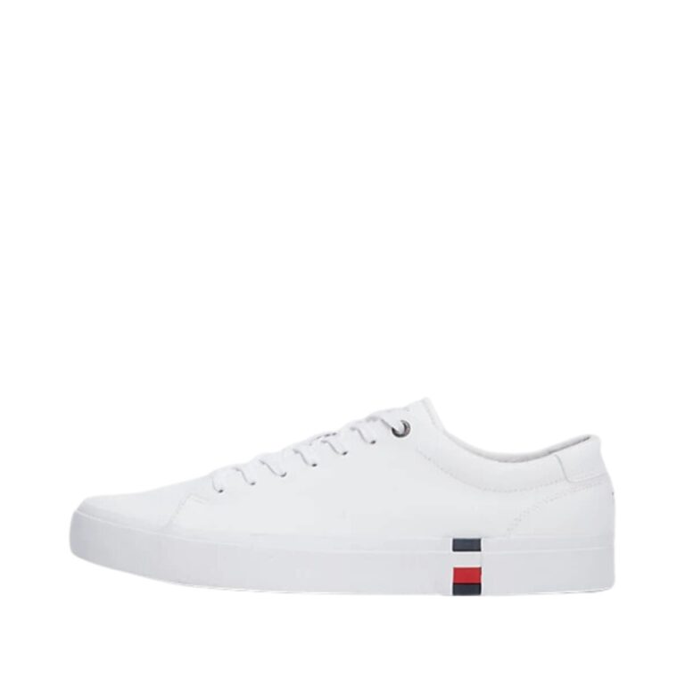 Tommy Hilfiger sneakers i hvid i skind til herre FM0FM04589-YBS