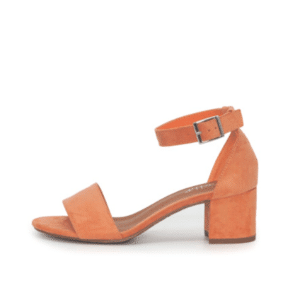 Duffy sandal i coral til dame på hæl 97-18551-73