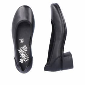Rieker pumps i sort til dame med 4 cm hæl 41650-00