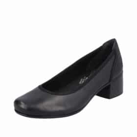 Rieker pumps i sort til dame med 4 cm hæl 41650-00