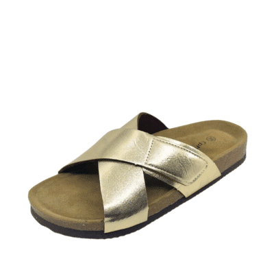 Cph-Comfort sandal | Guld bio slippers Damkjær Sko 》