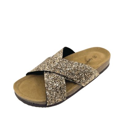 Sig til side kampagne Antage Cph-Comfort sandal dame | Guld med glimmer | Damkjær Sko 》
