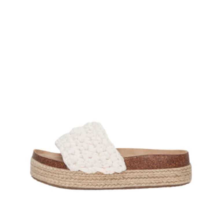 duffy sandal dame i hvid med 5cm hæl