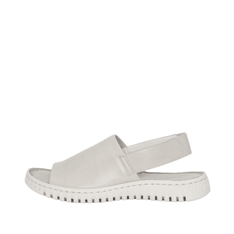 emma sandal dame i hvid med elastik rem