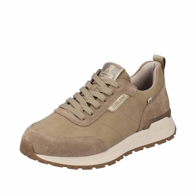 Rieker Revolution sneakers i en flot brun og beige farve med Memosoft indlæg