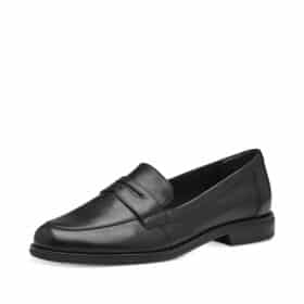 Flot loafers til dame fra Tamaris sort i 100% læder