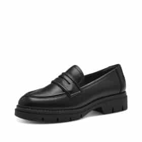Tamaris loafers i sort til dame 1-24313-41-020