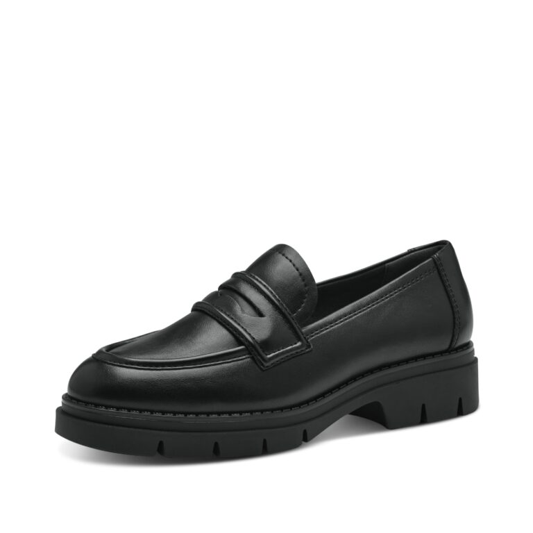Tamaris loafers i sort til dame 1-24313-41-020
