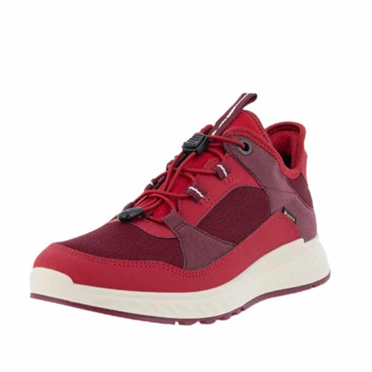 Ecco Exostride W sneakers til dame i rød med GoreTEX