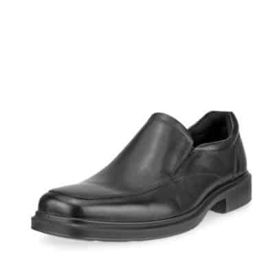 Ecco Helsinki sko til herre i sort læder. Slip-on herresko.