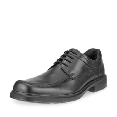 Ecco Helsinki sko til herre i sort læder med GoreTEX