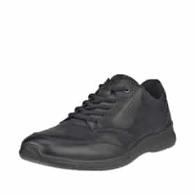 Ecco Irving M sneakers til herre i sort læder