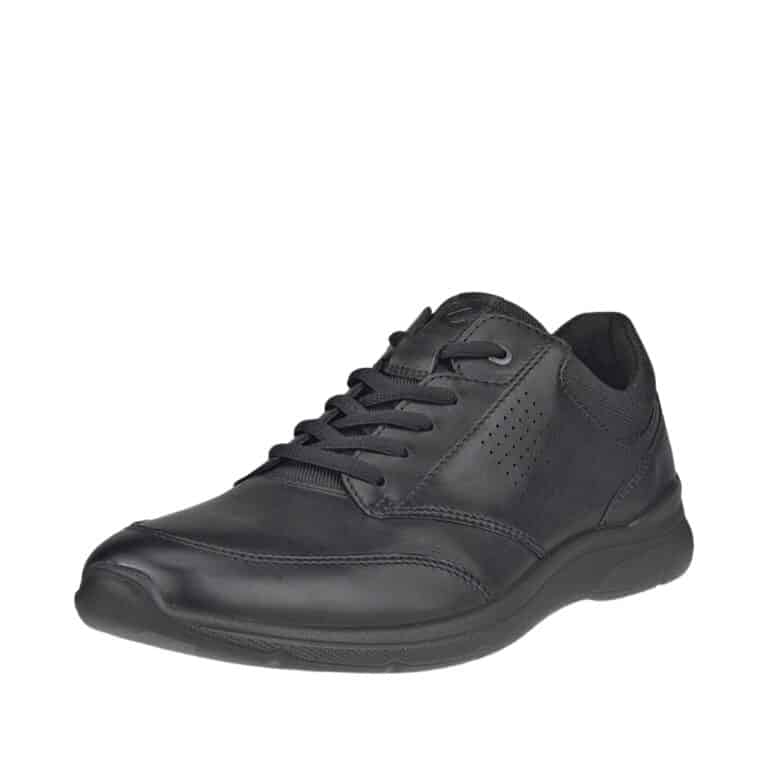Ecco Irving M sneakers til herre i sort læder