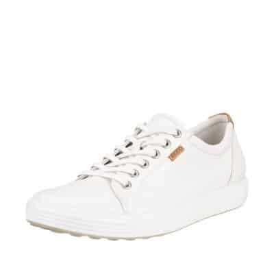 Ecco Soft 7 dame sneakers i hvid skind