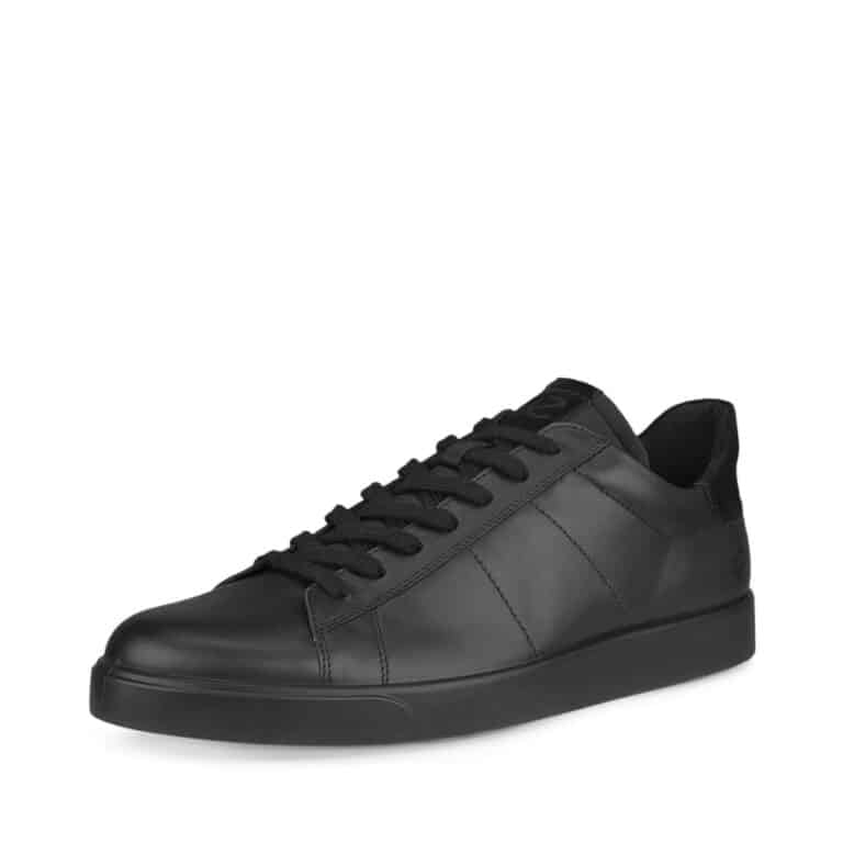 Ecco Street Lite M sneakers til herre i sort læder