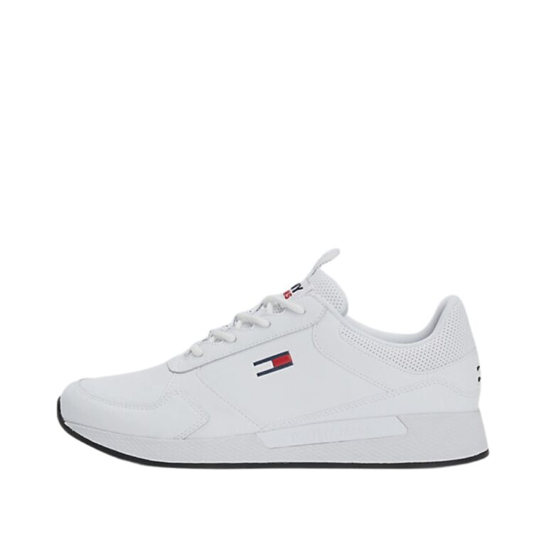 Tommy Hilfiger sneakers herre i hvid. Model Flexi Runner