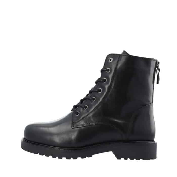 Cashott Casaya støvle til dame i sort læder med varm foring og udtagelig sål samt vandafvisning