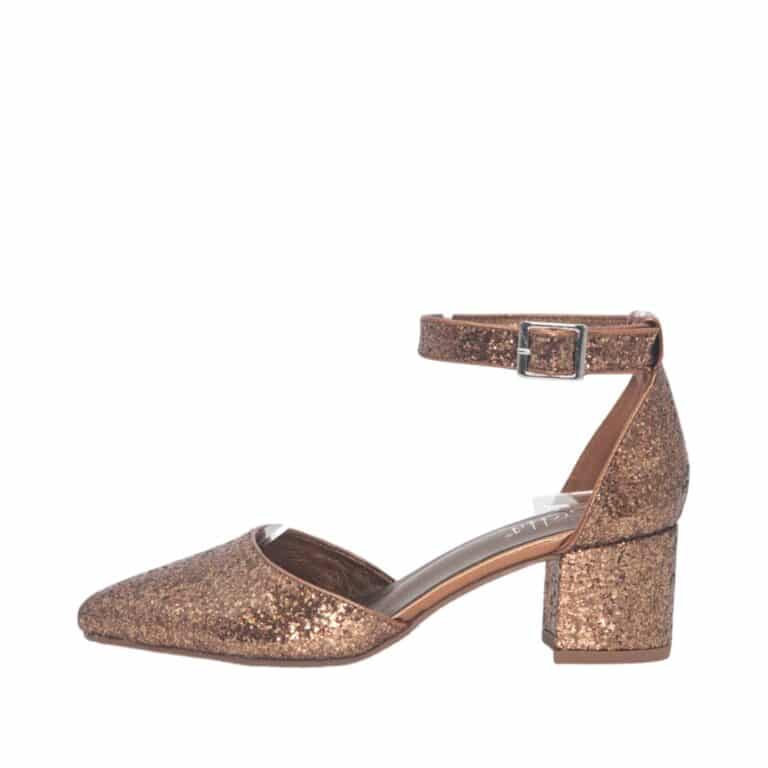 Duffy pumps i bronze glimmer til dame. Pumps til dame i den flotteste bronze glimmer farve! Model: 97-10718-38