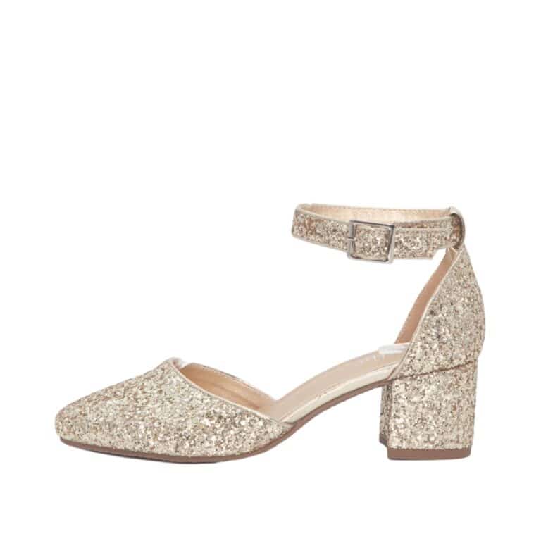 Duffy pumps i guld glimmer til dame. Pumps til dame i den flotteste guld glimmer farve! Model: 97-10718-20