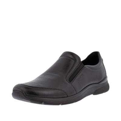 Ecco Irving sko til herre i sort med udtagelige såler