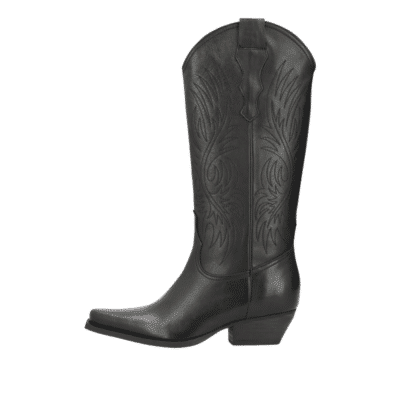 Phenumb Frankie cowboystøvle til dame i sort. 100% læderkvalitet og langt skaft! Model: P232-1904
