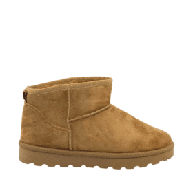amour bamsestøvle dame i camel med gummisål