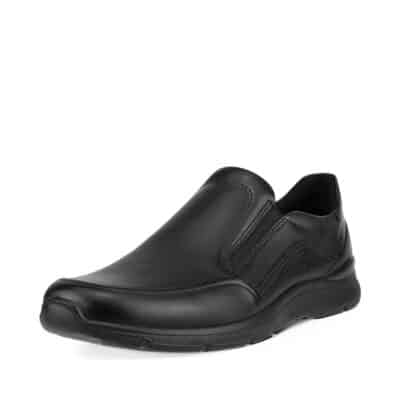 Ecco Irving sko til herre i sort læder