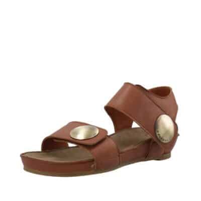 Cashott Casava sandal i flot brun farve med 2 velcro remme