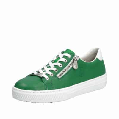 Rieker sneakers til dame i grøn med Memosoft indlæg
