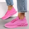 Amour sneakers til dame i pink med flotte detaljer