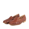 Angulus Kelly loafers dame i brun med skindoverflade