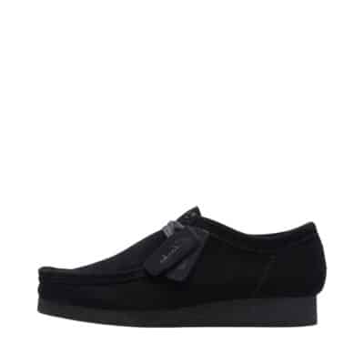 Clarks Wallabee Evosh sko til herre i sort lavet af 100% skind