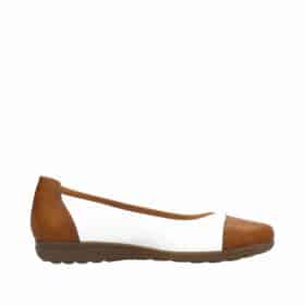 rieker-ballerinasko-dame-brun-hvid-L9351-81-2