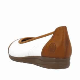 rieker-ballerinasko-dame-brun-hvid-L9351-81-3
