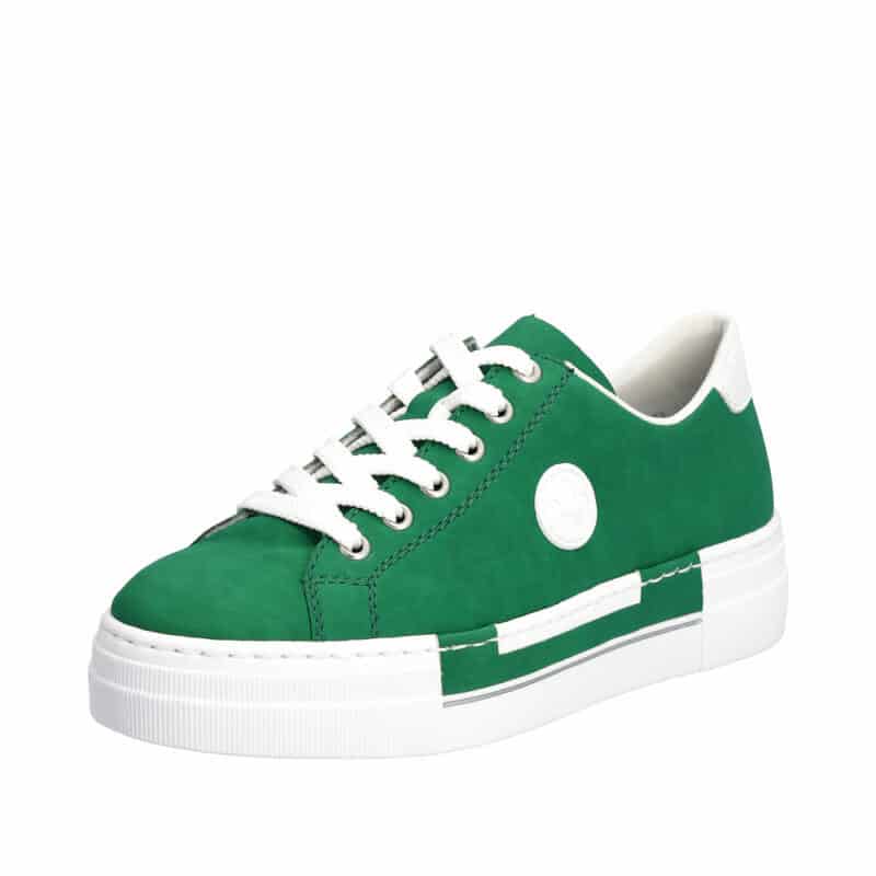 Grønne sneakers til dame fra Rieker med chunky sål