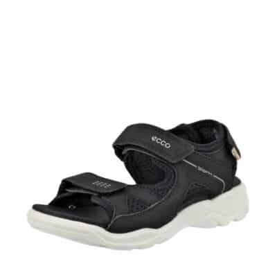 Ecco Biom Raft sandal børn i sort med velcro.