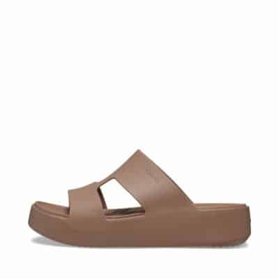 Crocs sandal til dame i brun med remme og blød sål