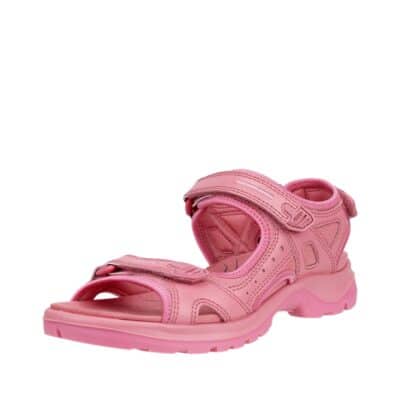 Ecco Offroad sandal til dame i lyserød/pink med 3 punkts velcrolukning